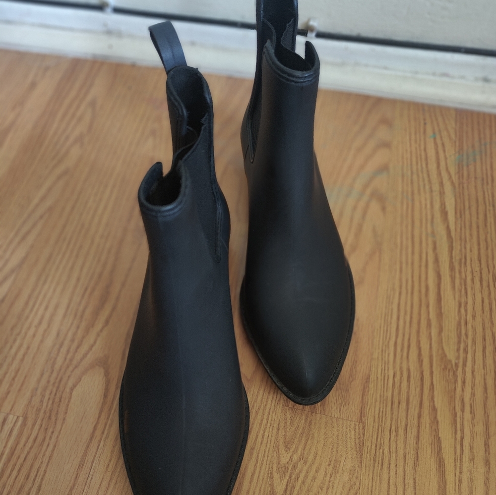 Jeffrey Campbell 'Stormy' Rain Boot (Women) Color: Black Matte - Picture 3 of 8